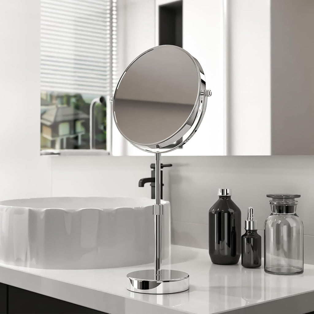 Nicesail Adjustable Makeup Magnified Mirror Chrome 7X 15 L x 9" W