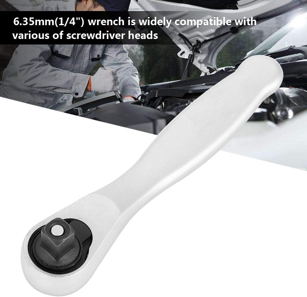 Multi-Function Ratchet Tool, Combines 1/4 Inch Hex Driver Mini Ratchet and Extension Compact Repair Kit for Home Car Travel Mechanics DIY Enthusiasts and On-The-Go Maintenance