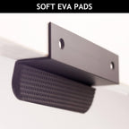 1-Pack Under Cabinet Foot Pull for Trash Drawer, Matte Black 4"