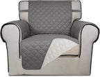 PureFit Reversible Quilted Sofa Cover, Water Resistant Slipcover Furniture by PureFit