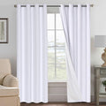 H.VERSAILTEX White Blackout Curtains, Thermal Curtains 96 inches Long 100% by HVERSAILTEX
