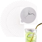 Drink Protection Cap 100 Pack,drink covers for alcohol protection，Universal Cup Lidfor wine glasses and tumblers. Easy to carry, night out, bar, party, (100 Pack)
