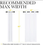 NICETOWN White Window Curtain Panels - Image 6