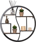 Round Wall Shelf,Decorative Circle Floating Shelves