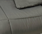 Sweet Home Collection White Goose Down Alternative Comforter, King, Gray