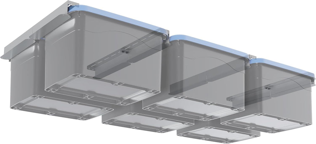 8pcs Heavy Duty Overhead Garage Storage Rack, Connectable Double
