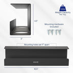 VIVO Extra Deep Under Desk Cable Management Tray, 16.5", 2 Pack