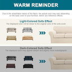 Turquoize 3 Piece Sofa Covers for 2 Cushion Couch Sofa Slipcover Soft Cover for - Image 6