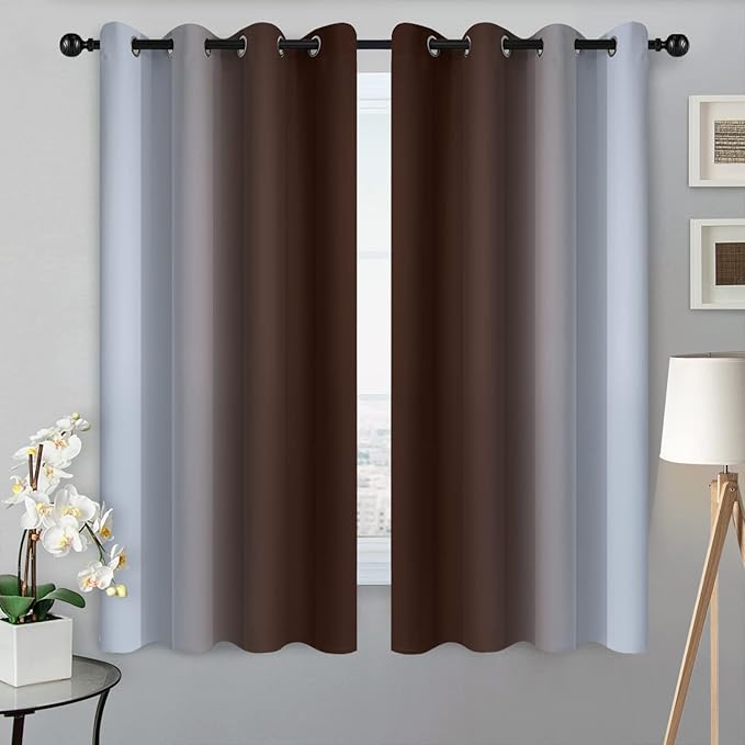 SimpleHome Ombre Room Darkening Curtains - Image 2