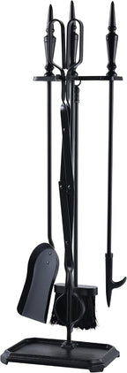 Lichamp Gothic Fireplace Tools Set, Gothic Handle