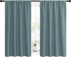 NICETOWN Greyish Blue Blackout Curtains Panels - Image 2