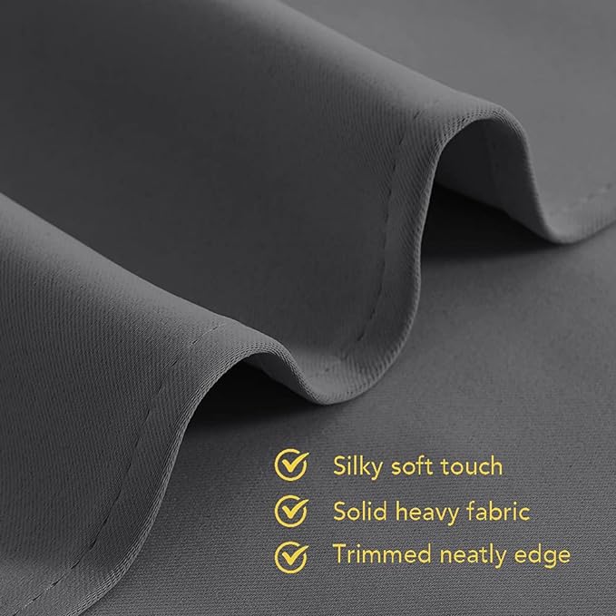 NICETOWN Bedroom Blackout Draperies Panels, Three Pass Microfiber Noise - Image 4