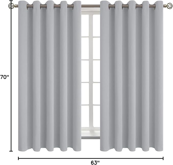 BGment Room Darkening Curtains 63 Inches Long - Image 9