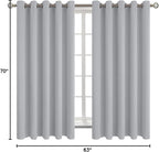 BGment Room Darkening Curtains 63 Inches Long - Image 9