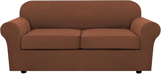 H.VERSAILTEX 3 Piece Stretch Sofa Covers by HVERSAILTEX