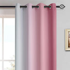 Yakamok Room Darkening Gradient Color Ombre Curtains 84 Inch Length, Thermal - Image 3
