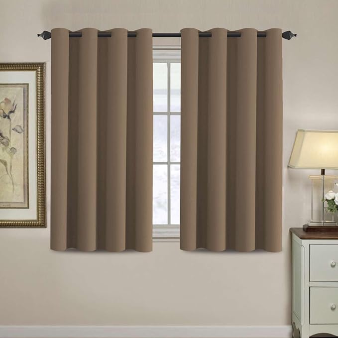 H.VERSAILTEX Blackout Curtain for Living Room Small Window Kitchen Blackout by HVERSAILTEX