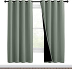 NICETOWN 100% Blackout Window Curtain Panels, Full Light Blocking Drapes by NICETOWN