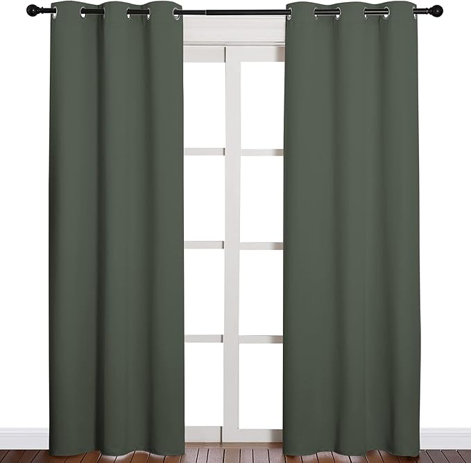 NICETOWN Window Treatment Thermal Insulated Solid Grommet Blackout - Image 2