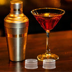 DOITOOL 10pcs Cocktail Shaker Lids - Plastic Shaker Cap Replacement, Beverage Mixing Covers Caps for Bubble Tea, Juice