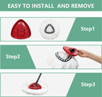 Spin Mop Head Replacement for O-Cedar EasyWring, 10 Pack