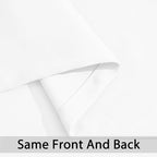 Yakamok Pure White Curtains 45 Inch Length, Grommet Top Small Window Drapes - Image 4