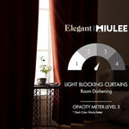 MIULEE Room Darkening Curtains Thermal Insulated Rust Terracotta Drapes Window - Image 2