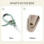 Modern Sprout Pruning Shears with Gray Holster Sheath Set