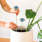 Tuitessine Evil Eye Plant Stakes Set of 2, Eyeball Garden Plant Picks