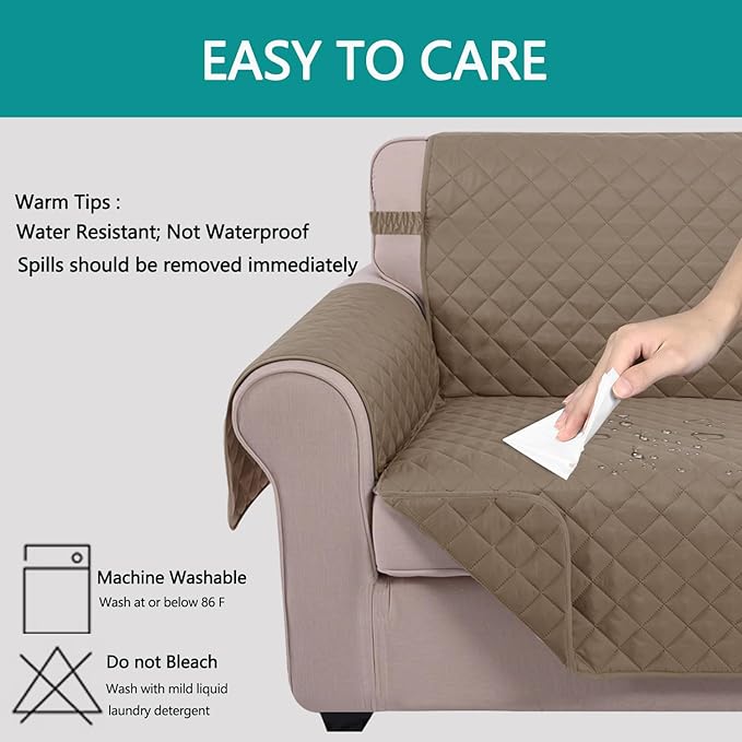 U-NICE HOME Recliner Chair Covers Reversible Chair Cover Pet Covers - Image 4