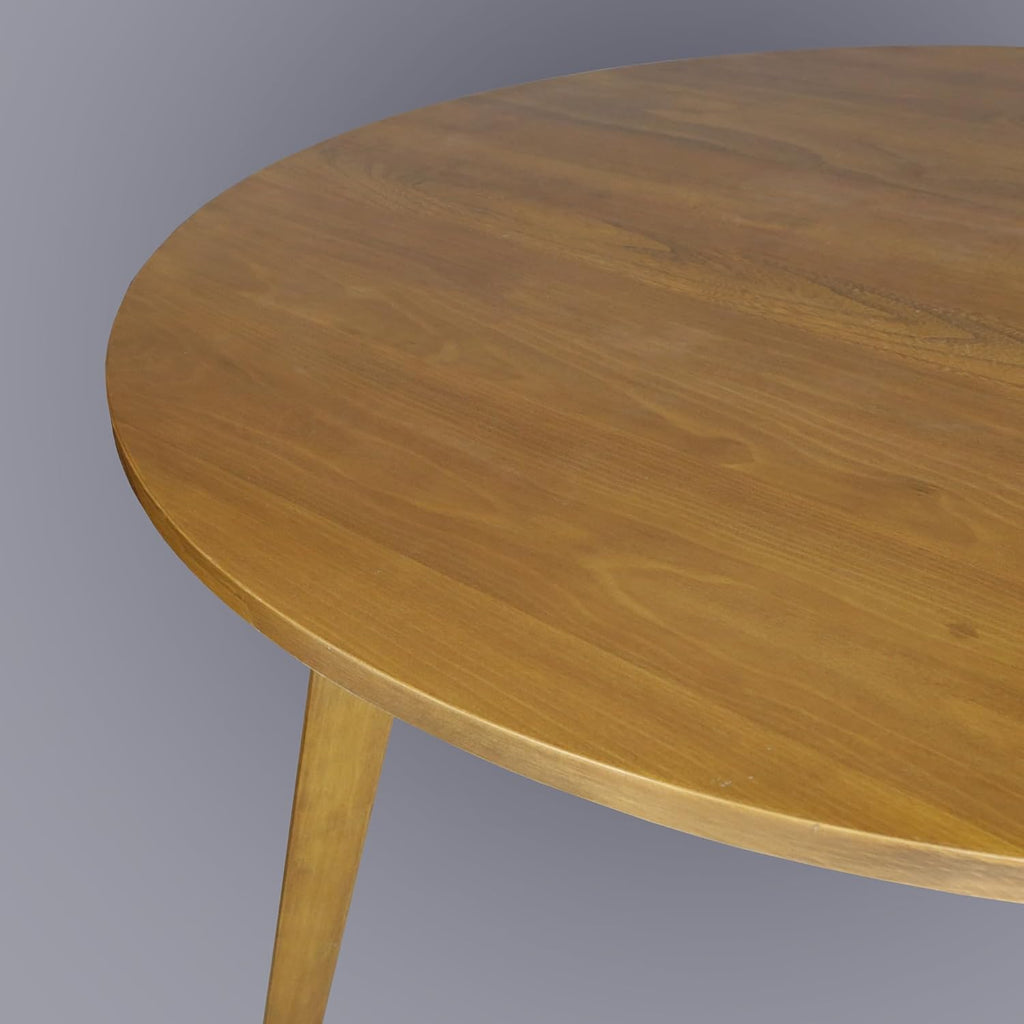 American Trails Genuine 100% Hardwood Round Dining Table - Hand-Wiped Harvest Gold