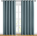 NICETOWN Blackout Greyish Blue Curtains by NICETOWN