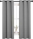 NICETOWN Silver Grey Blackout Curtain Panels - Image 2
