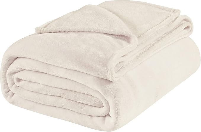 BEDELITE Fleece Blankets Queen Size Beige Throw Blankets - Image 9