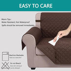 U-NICE HOME Loveseat Sofa Cover Reversible Couch Cover - Image 5