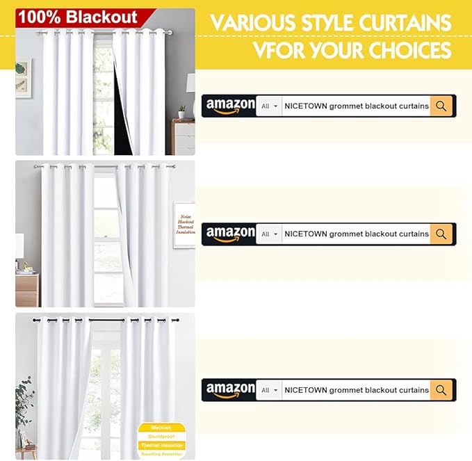 NICETOWN Room Warming Full Shading Curtains - Image 8
