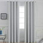 Yakamok Room Darkening Grommet Window Drapes Thermal Insulated Light Blocking by Yakamok
