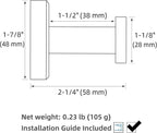 Robe Hook, Polished Chrome, 304 Stainless Steel, Wall Mount