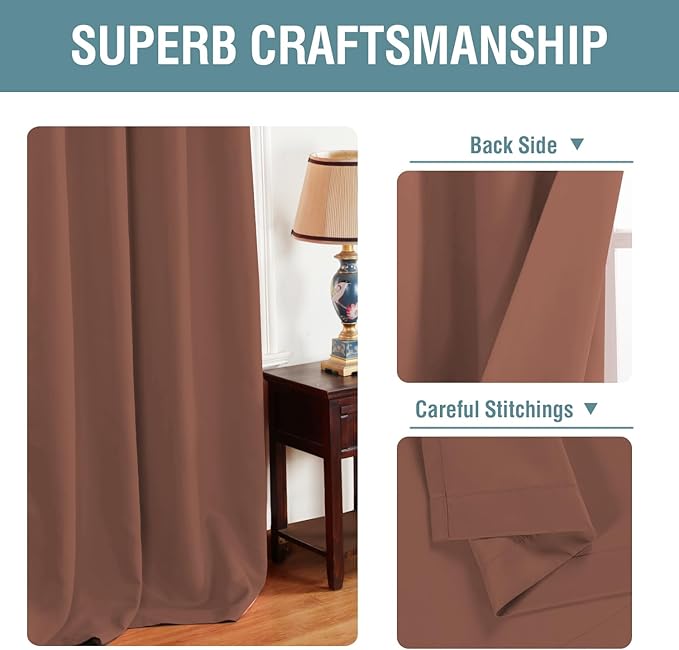 H.VERSAILTEX Blackout Curtain for Bedroom Thermal Insulated Window Treatment - Image 3
