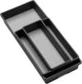 madesmart Classic 3 Bin Drawer Organizer Set, Granite