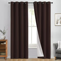 Yakamok 100% Blackout Curtain Panels 84 inches Cold and Light Blocking Drapes by Yakamok