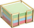 BTSKY Golden Glass Sticky Note Holder for 3x3 Inch Sticky Notes