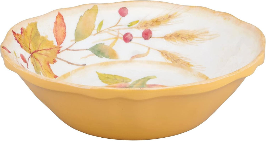 UP Pumpkin Melamine Dinnerware Set, 16-Piece Service for 4