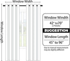 Yakamok Blue and Greyish White Ombre Curtains 63 Inch Length, Room Darkening - Image 2