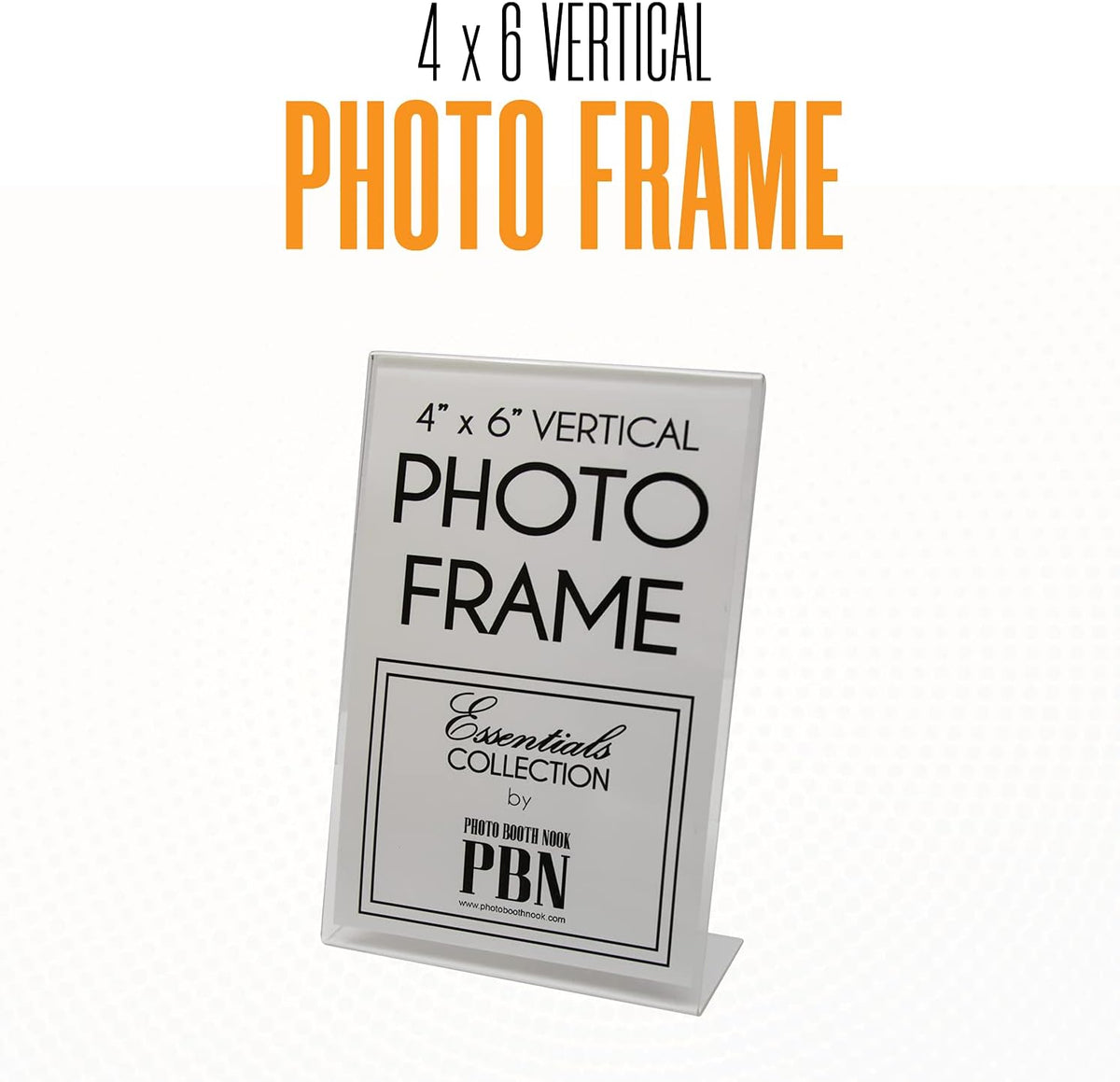 4x6 Acrylic Picture Frames - Clear Vertical, 6 Pack