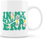 Funny Trendy Mahjong Mug, Gifts for Mahjong Lovers Players Coffee Cup Ceramic, Couples Gifts for Him and Her Ceramic Coffee Tea Mug 11 oz