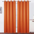 LEMOMO Blackout Curtains 52 x 90 Inch Long Orange Curtains Set of 2 Panels Room by Lemomo