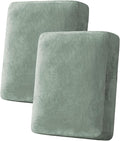 H.VERSAILTEX Velvet Stretch Couch Cushion Cover Plush Cushion Slipcover by HVERSAILTEX