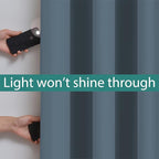 Yakamok Total Blackout Curtains, 2 Thick Layers Completely Blackout Soild - Image 3