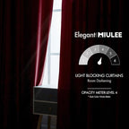 MIULEE Velvet Curtains 84 inches 2 Panels - Image 5